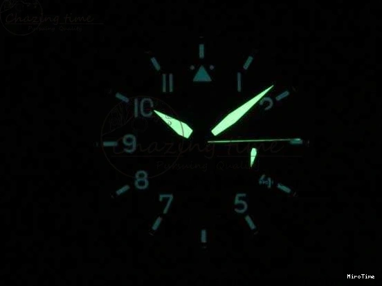 MIROTIME 0318 TimelessDesign Big Pilot IW510301 Satin-Polished SS YLF Best Edition Black Dial On Leather Strap A 7213